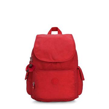 Kipling City Pack Backpacks Cherry Tonal Zipper | AU 1521AH